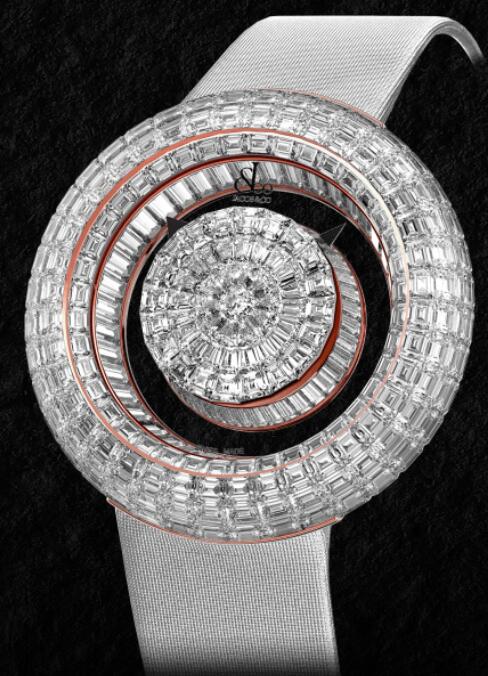 Replica Jacob & Co. BRILLIANT MYSTERY BAGUETTE WHITE DIAMONDS ROSE GOLD 44MM watch BM555.40.BD.BD.B price